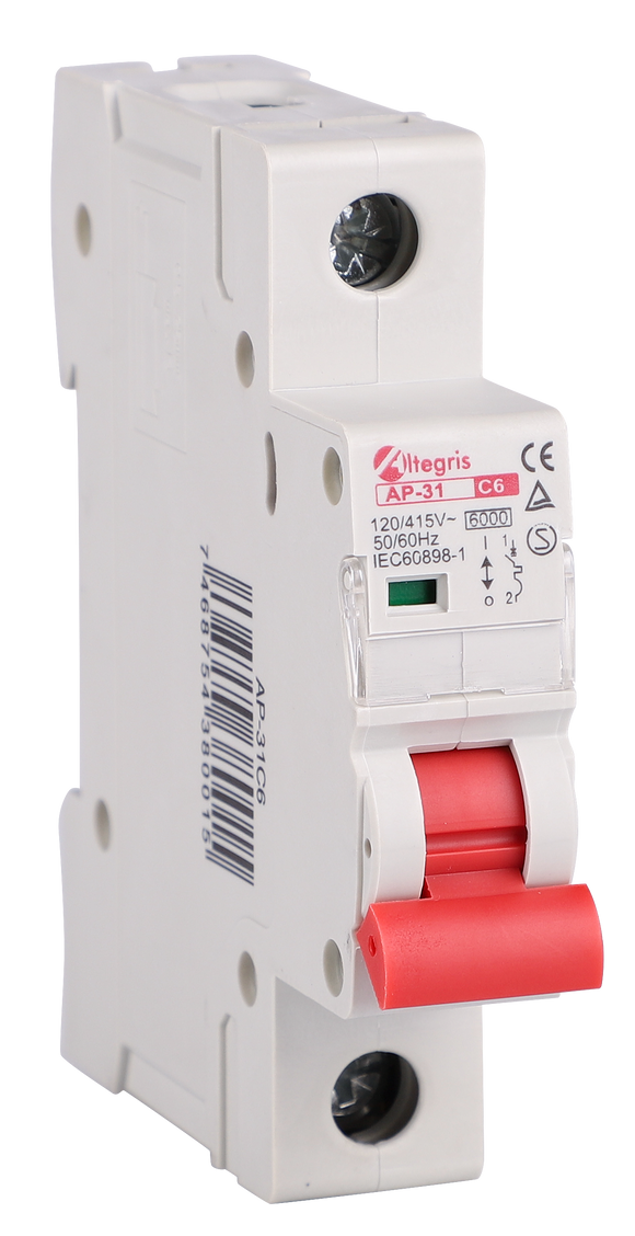 Breaker 6kA 1P 6A - 63A Curva C