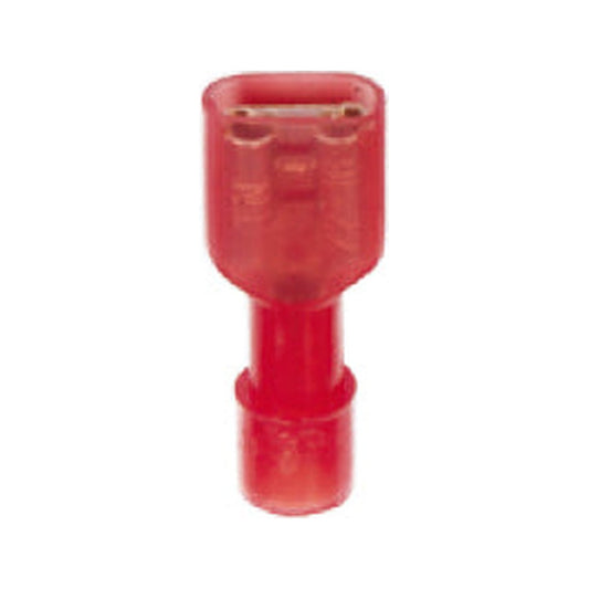 Terminal Aislado Hembra (Nylon) 0.5 - 1.5 mm² Rojo (1.25-250), 100 piezas