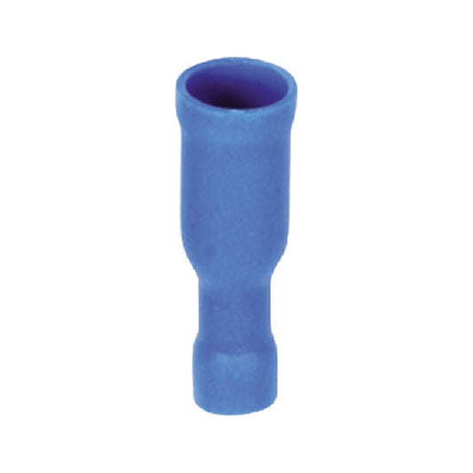 Terminal Aislado Redondo Hembra 1.5 - 2.5 mm² Azul (2-156), 100 piezas