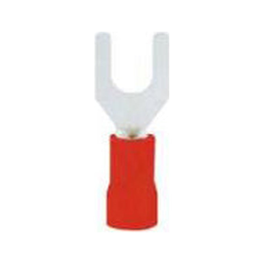 Terminal Aislado Tenedor 0.5 - 1.5 mm² Rojo (1.25-5), 100 piezas