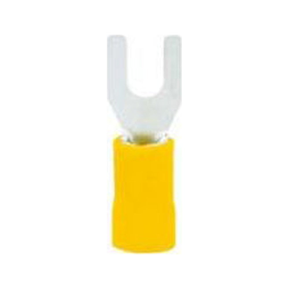 Terminal Aislado Tenedor 4.0 - 6.0 mm² Amarillo (5.5-6), 100 piezas