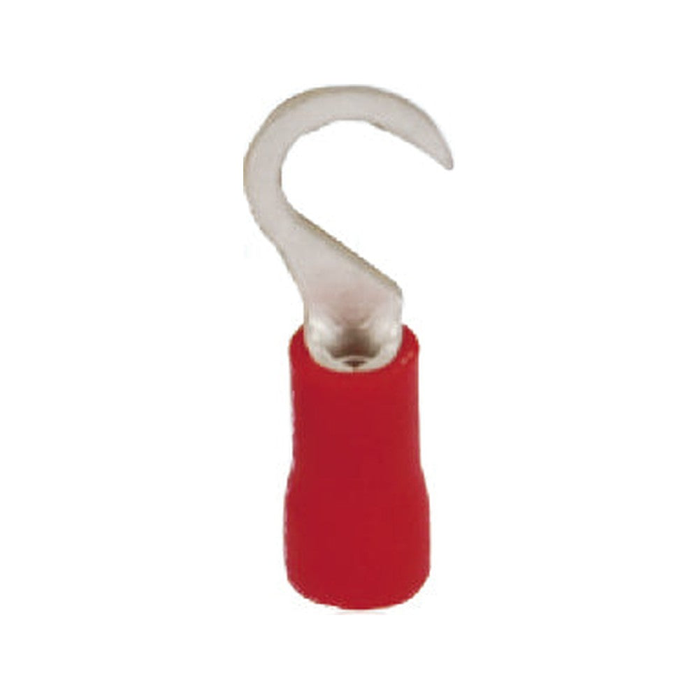 Terminal Aislado Gancho 0.5 - 1.5 mm² Rojo (1.25-5), 100 piezas