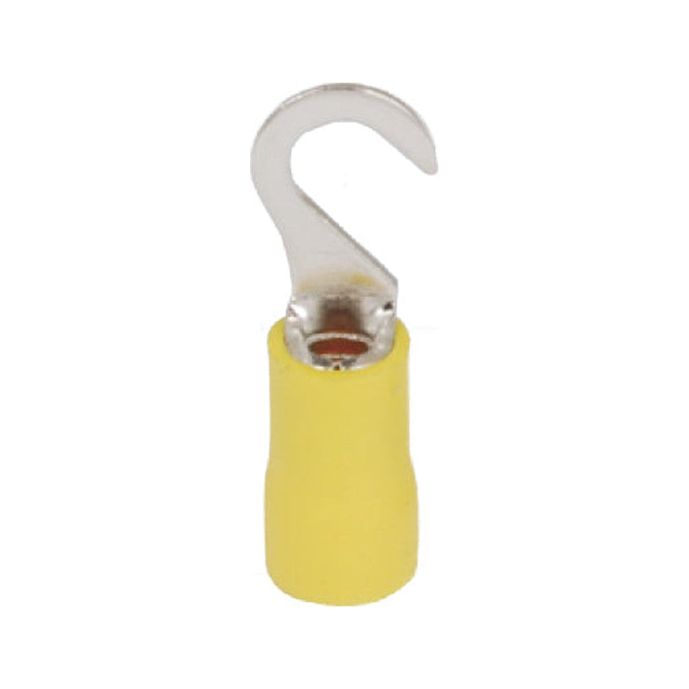 Terminal Aislado Gancho 4.0 - 6.0 mm² Amarillo (5.5-5), 100 piezas